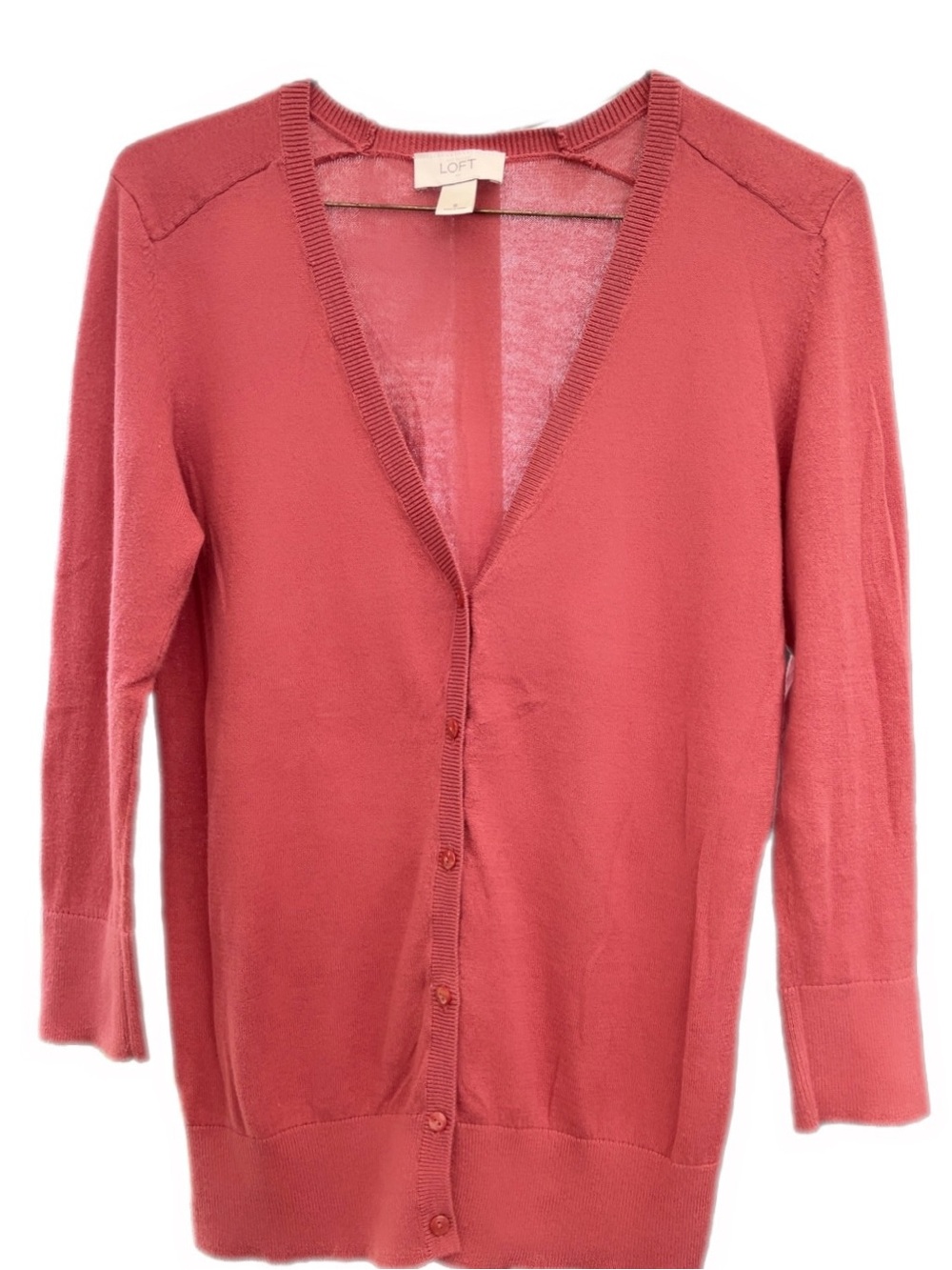 LOFT V-Neck Knit Cardigan